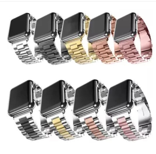 Fashion Metal Sport Stainless Steel Strap For Apple Watch Band 45mm 41mm 44mm 40mm 38mm 42mm