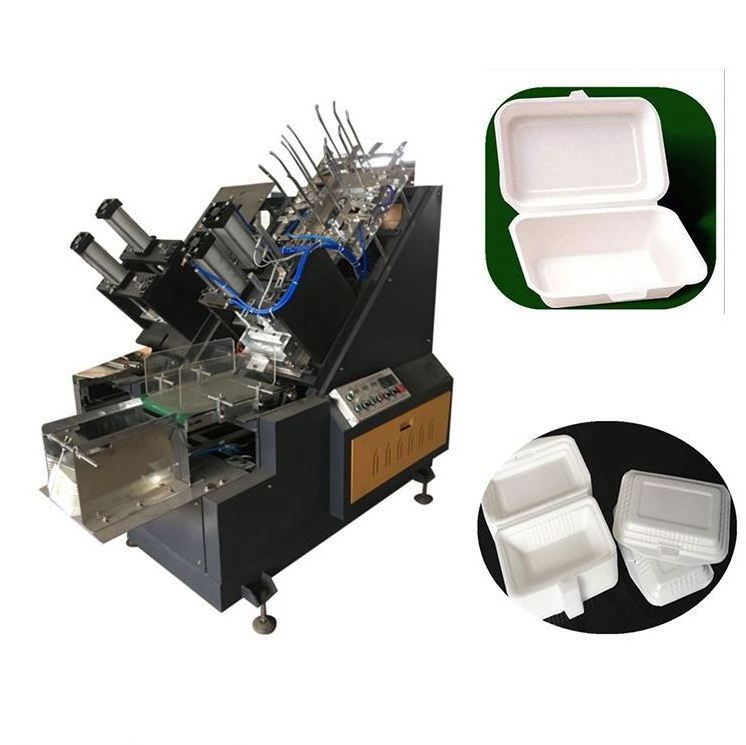 Best price automatic paper food container forming machine paper lunch box making machine