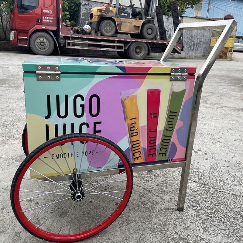 Commercial Cargo Tricycle 3 Wheel Electric Ice Cream Bike for Sale Pedal Assist Freezer Bicycle Popsicle Vending Cart