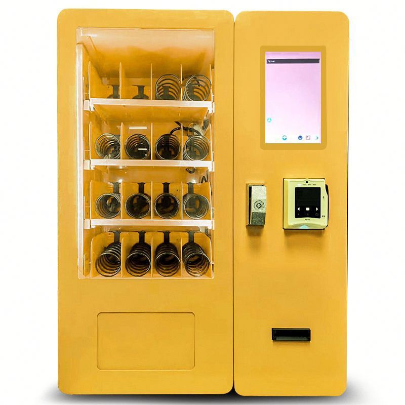 purely mechanical two slot one coins mini vending machine with condom pad tissue for public welfare project