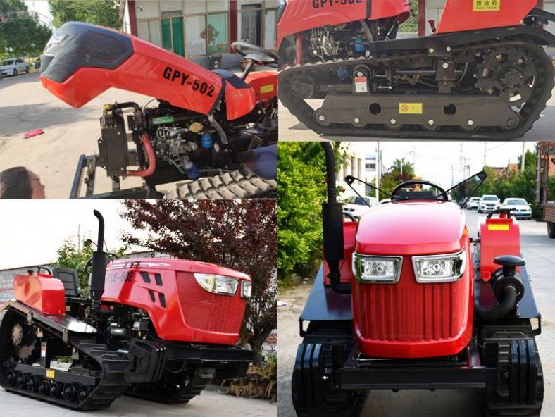 Factory Supply Cheap Tractor 50HP Mini Farm Farming Crawler Tractor For Sale