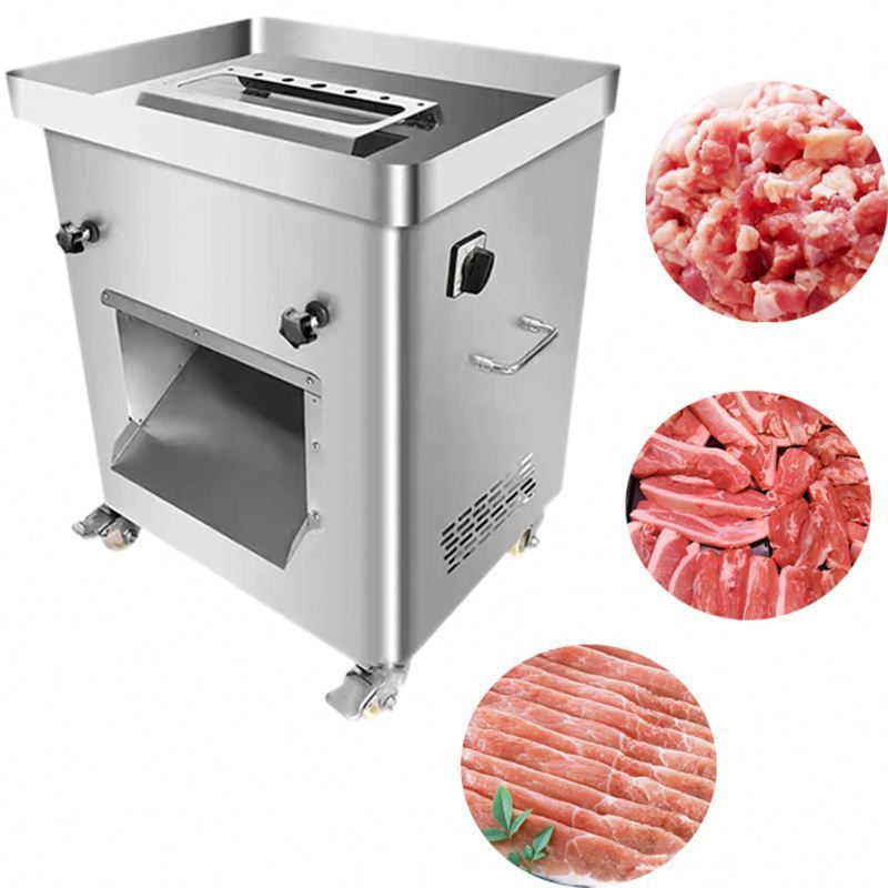 maquina automatic para cortar cubitos de carne meat cutting machine chicken cutter meat cube cutter food chopper