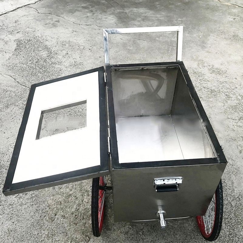 Commercial Cargo Tricycle 3 Wheel Electric Ice Cream Bike for Sale Pedal Assist Freezer Bicycle Popsicle Vending Cart