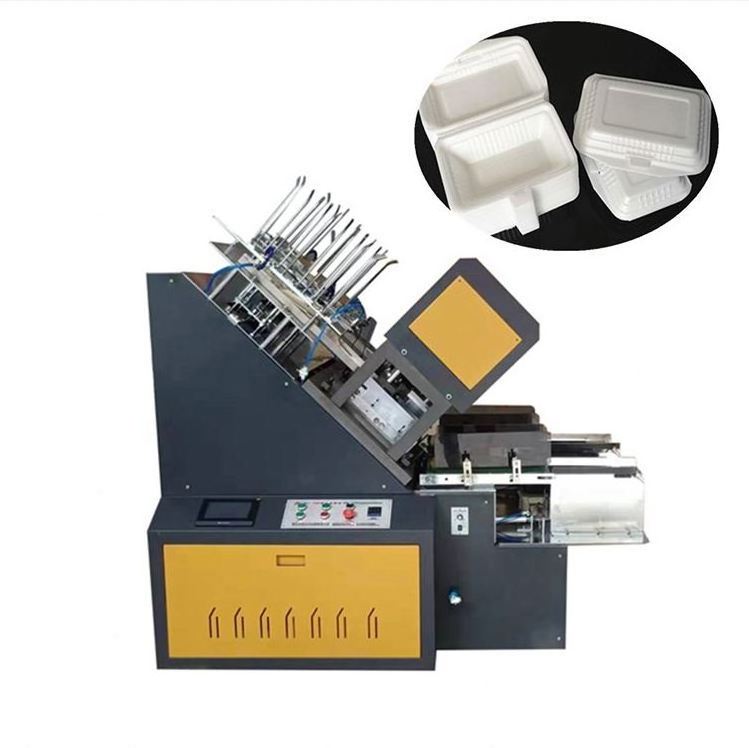 Best price automatic paper food container forming machine paper lunch box making machine