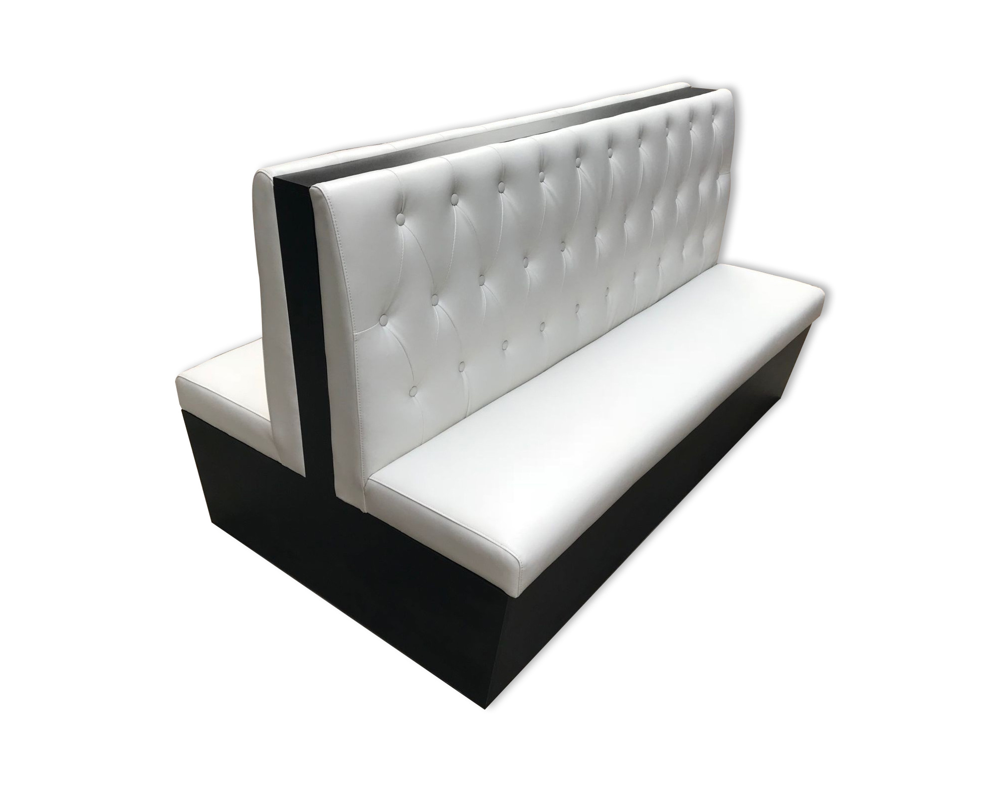 White Fast Food Dining Furniture Sofa Restaurant Booth