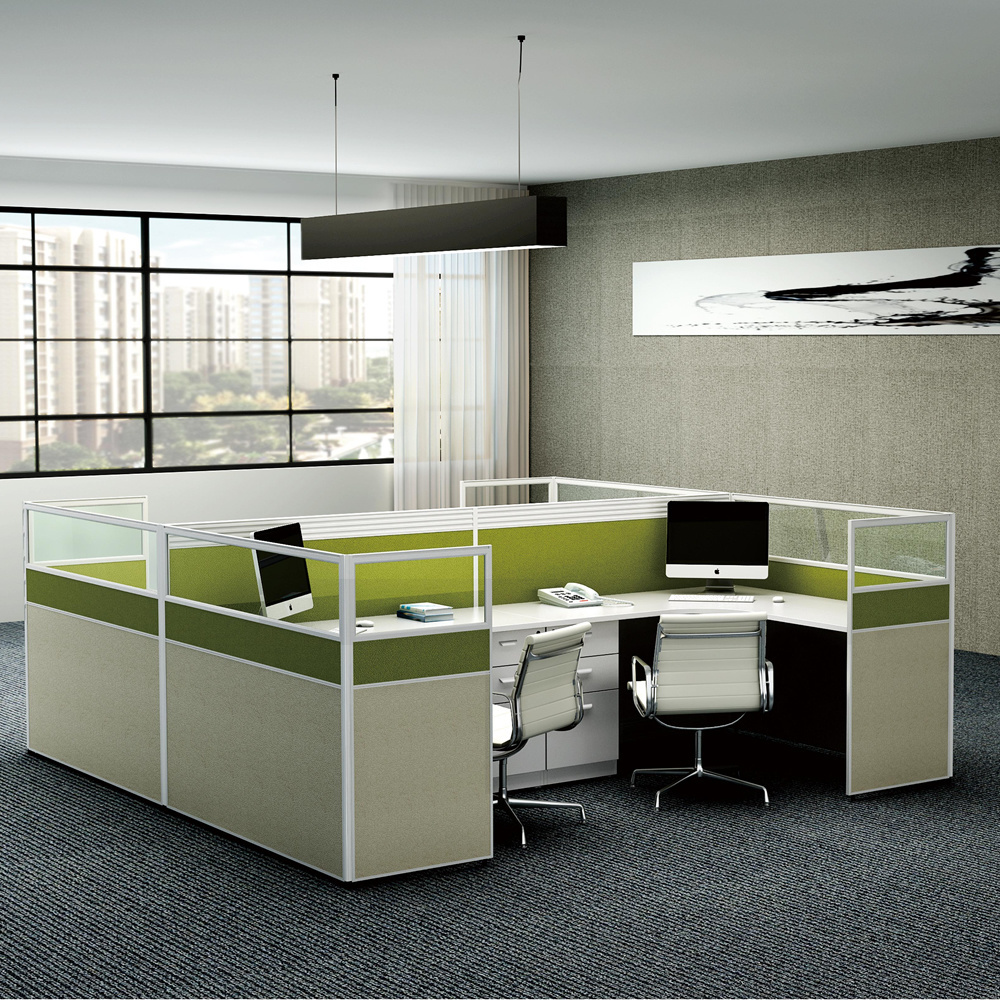 Open Office Furniture Modular Partition Tables Desk Office Cubicle Workstations for 2,4,6,8 person