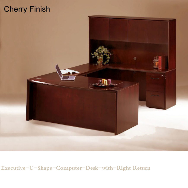 American style antique office furniture u shaped wooden office desk