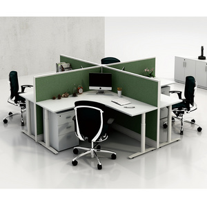 Open Office Furniture Modular Partition Tables Desk Office Cubicle Workstations for 2,4,6,8 person