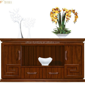 Palestine wood veneer office furniture credenza| modern wooden credenza