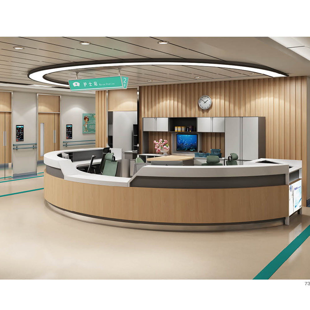 Good Quality Nurse Station for Hospital Furniture and Equipment Modern Design Hospital Reception Desk