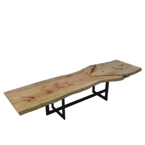 Wood table natural slab table cenference table wood luxury acacia wood furniture