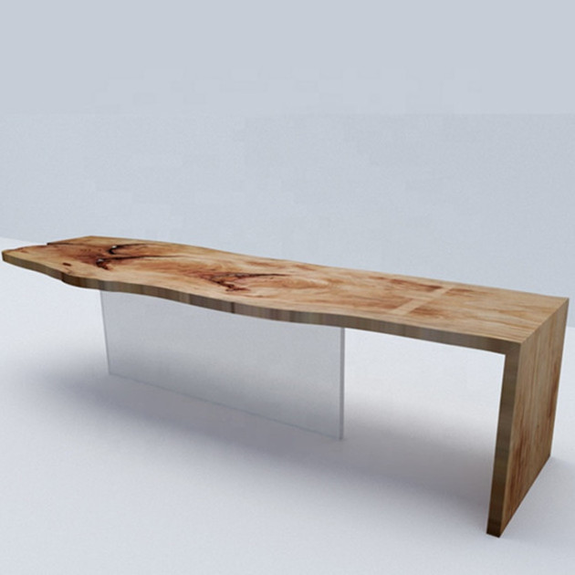 Wood table natural slab table cenference table wood luxury acacia wood furniture