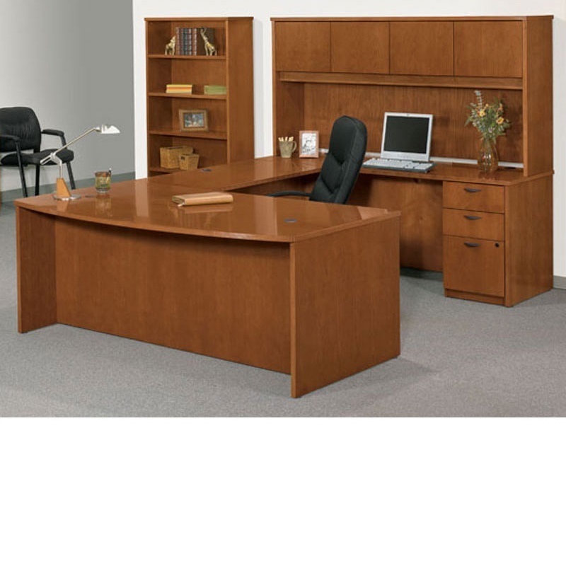 American style antique office furniture u shaped wooden office desk