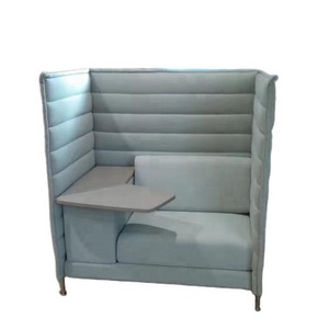 Modern High Back Privacy Alcove Office Single Seater booth Sofa with Tablet For Sale