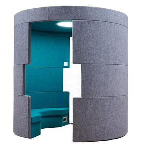 Creative Features Independent Face-to-Face Office Meeting Booth Sofa Soundproof Sofa