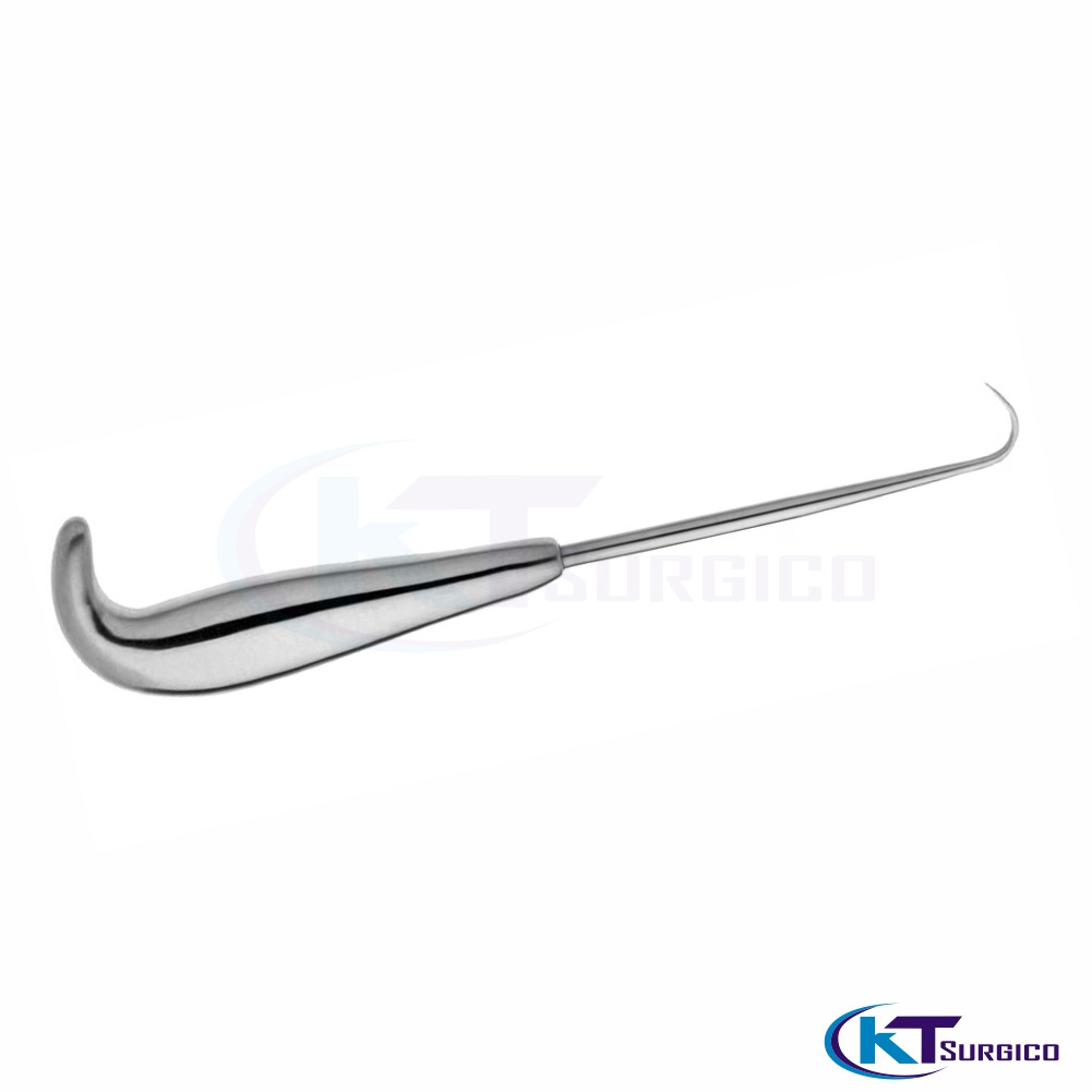 Kocher Bone Hook Inside Blunt Hollow Handle, Overall Length 200mm Surgical Hospital Use Instruments Supplier