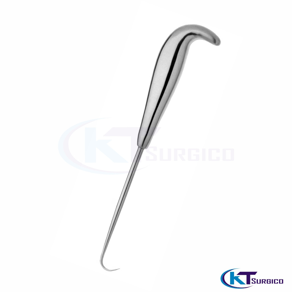 Kocher Bone Hook Inside Blunt Hollow Handle, Overall Length 200mm Surgical Hospital Use Instruments Supplier