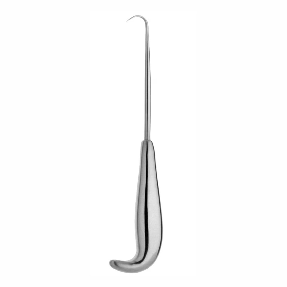 Kocher Bone Hook Inside Blunt Hollow Handle, Overall Length 200mm Surgical Hospital Use Instruments Supplier