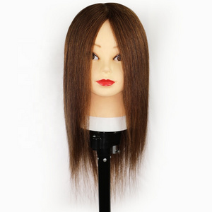 Cosmetology 100% Real Human Hair Salon Practice Hairdresser Training Head Mannequin Dummy Doll Mannequin