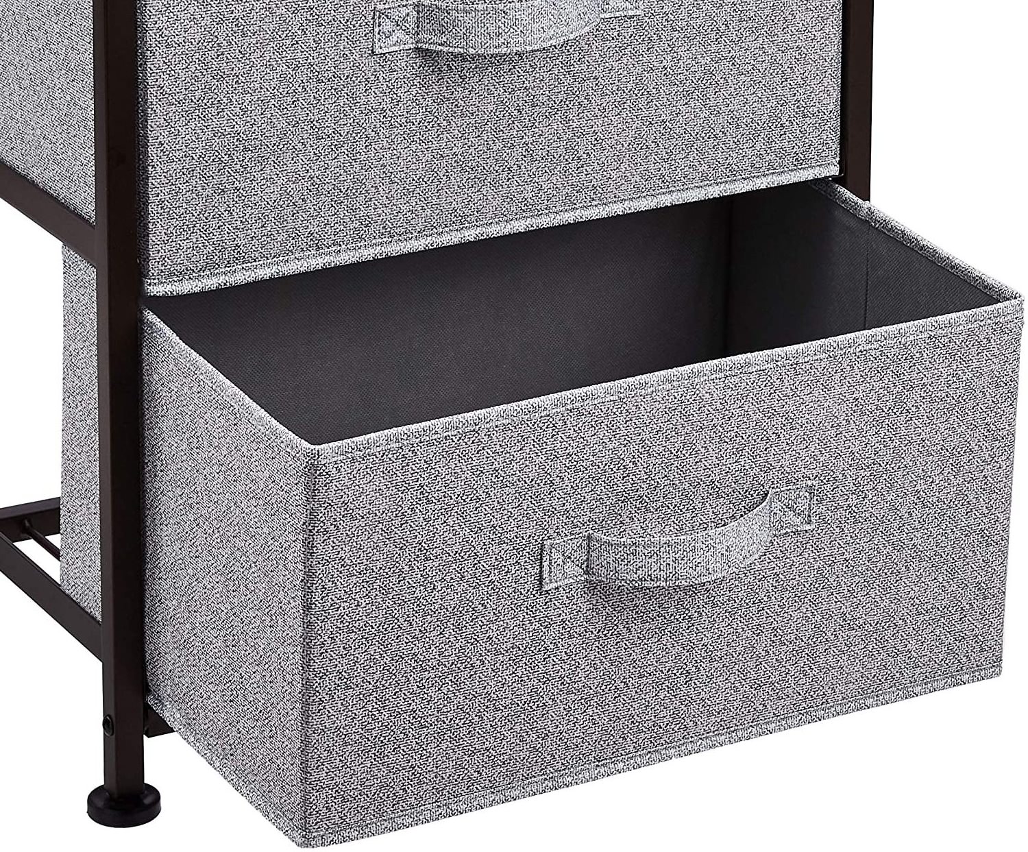 Household Steel Frame Storage Drawers 3 Layer Fabric Storage Drawer Storage Racks Shelving Units