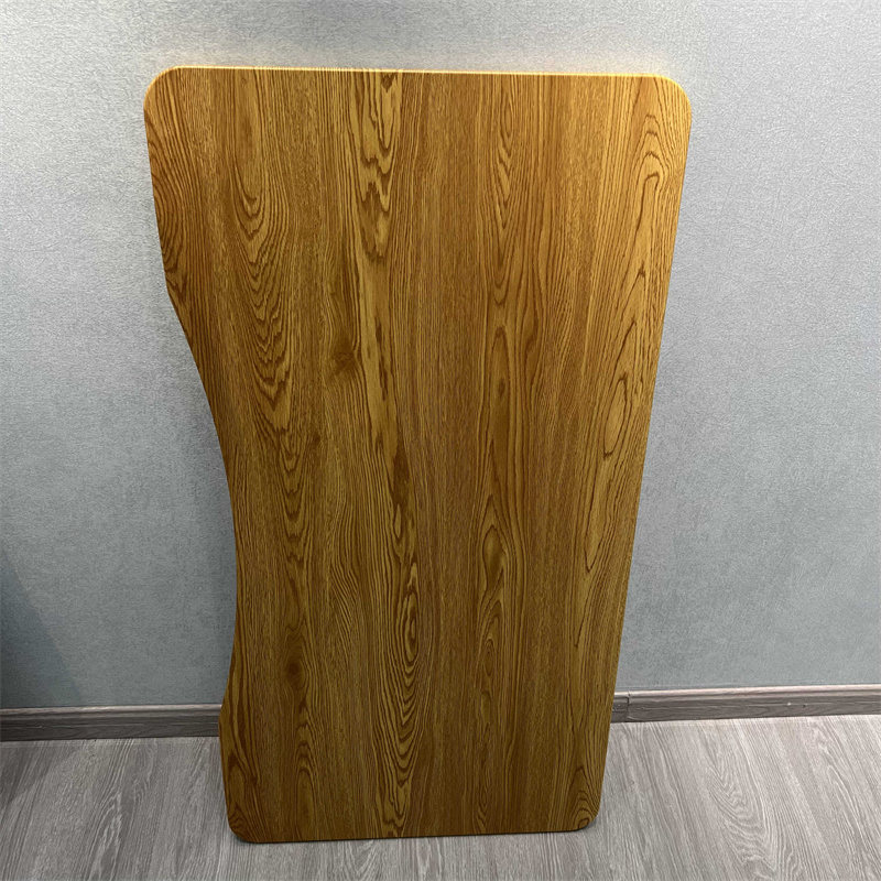 MDF wooden desk table tops in different pvc colors and sizes