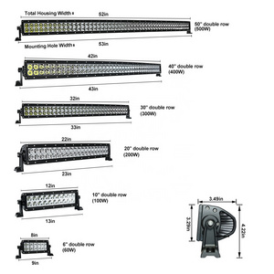 IP69K E-MARK high quality 50inch 500W aurora led light bar offroad