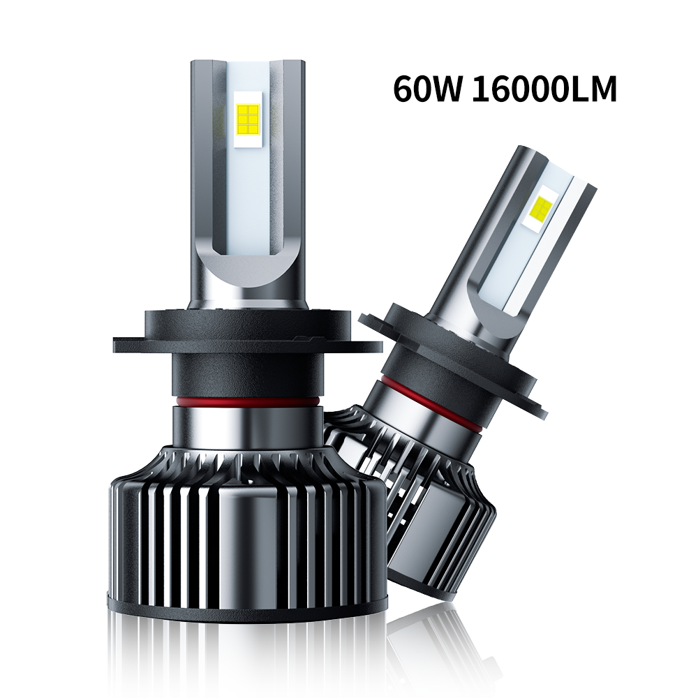 AURORA Patent Auto Light Factory 9005 9006 H7 H11 Car Led H4 Head light 60W 16000lm Led Headlight bulb