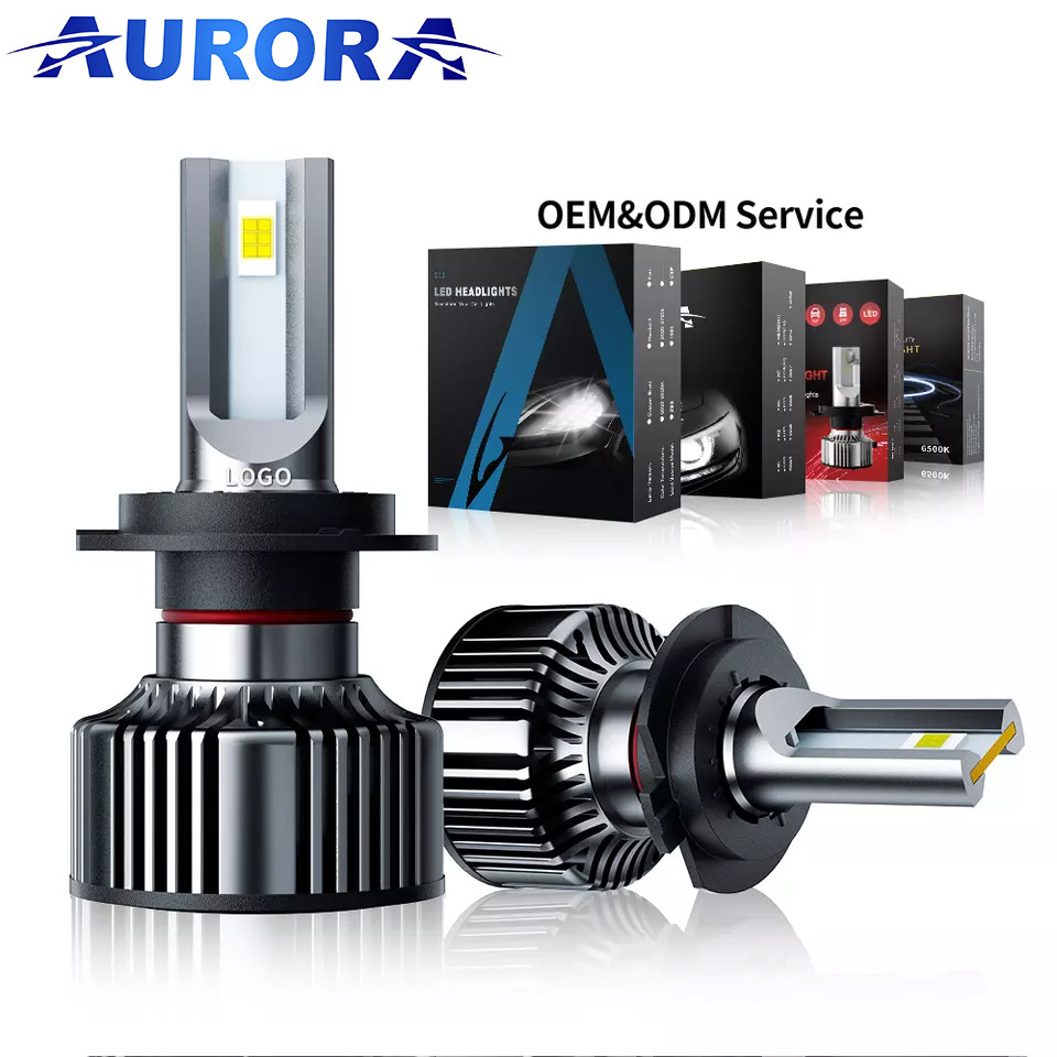 AURORA Patent Auto Light Factory 9005 9006 H7 H11 Car Led H4 Head light 60W 16000lm Led Headlight bulb