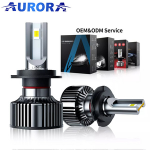 AURORA Patent Auto Light Factory 9005 9006 H7 H11 Car Led H4 Head light 60W 16000lm Led Headlight bulb