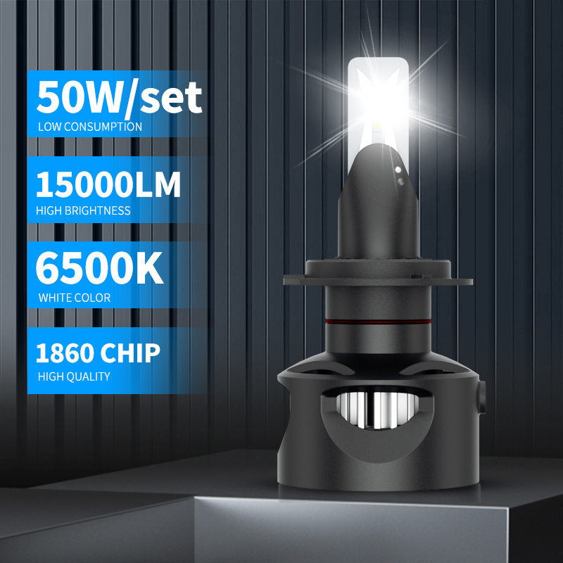 Patented design 1860 Chips 6500K Car Lights Bulb led h7 headlight H4 H7 H1 9005 LED Headlight Bulbs