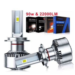 AURORA patent Auto Lighting Led Headlight Bulbs 90W Fog Light Kit Automobile H7 H4 Led Headlight Bulb for Car