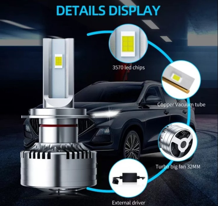 AURORA patent Auto Lighting Led Headlight Bulbs 90W Fog Light Kit Automobile H7 H4 Led Headlight Bulb for Car