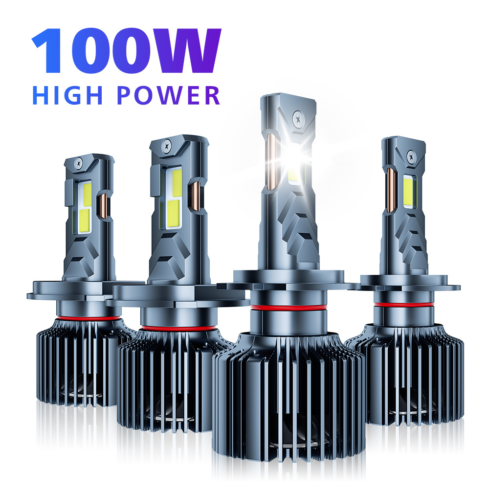 Aurora 100W h7 h1 h4 9005 led headlight bulb high power led headlights bulb for car