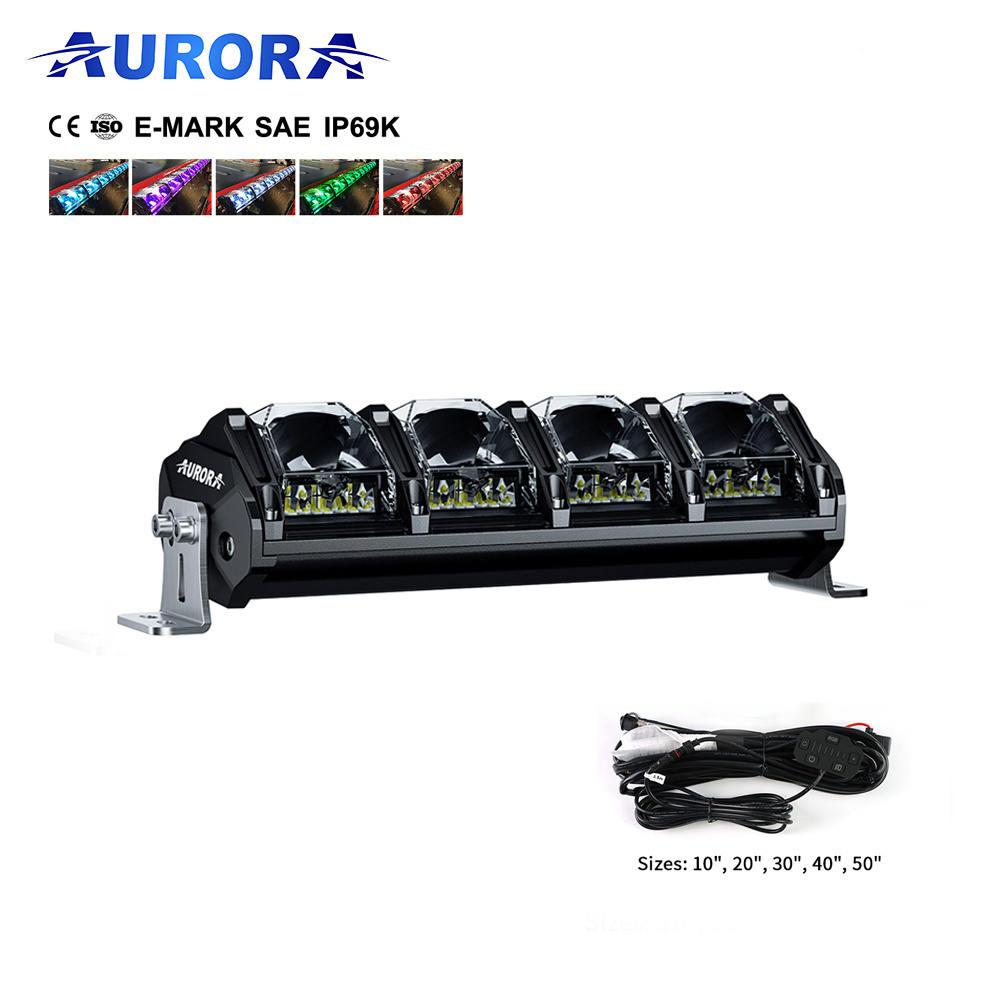 Aurora Newest Multifunctional Day Running Car Offroad LED light RGB light Bar