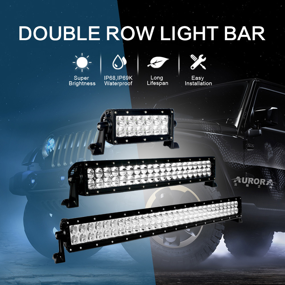 IP69K E-MARK high quality 50inch 500W aurora led light bar offroad