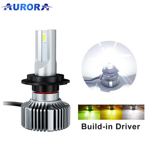 Aurora Wholesale Auto Lighting System 1+1 Design ZES Chip High Beam Low Beam H4 Car LED Headlight Bulb