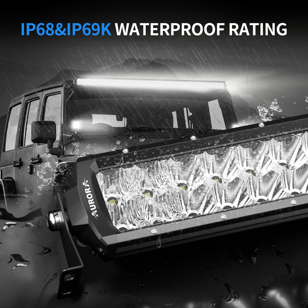 AURORA Innovation IP69K Waterproof 5d LED Light Bar 50 SAE LED Work Light Roof ATV UTV Truck Trail Light