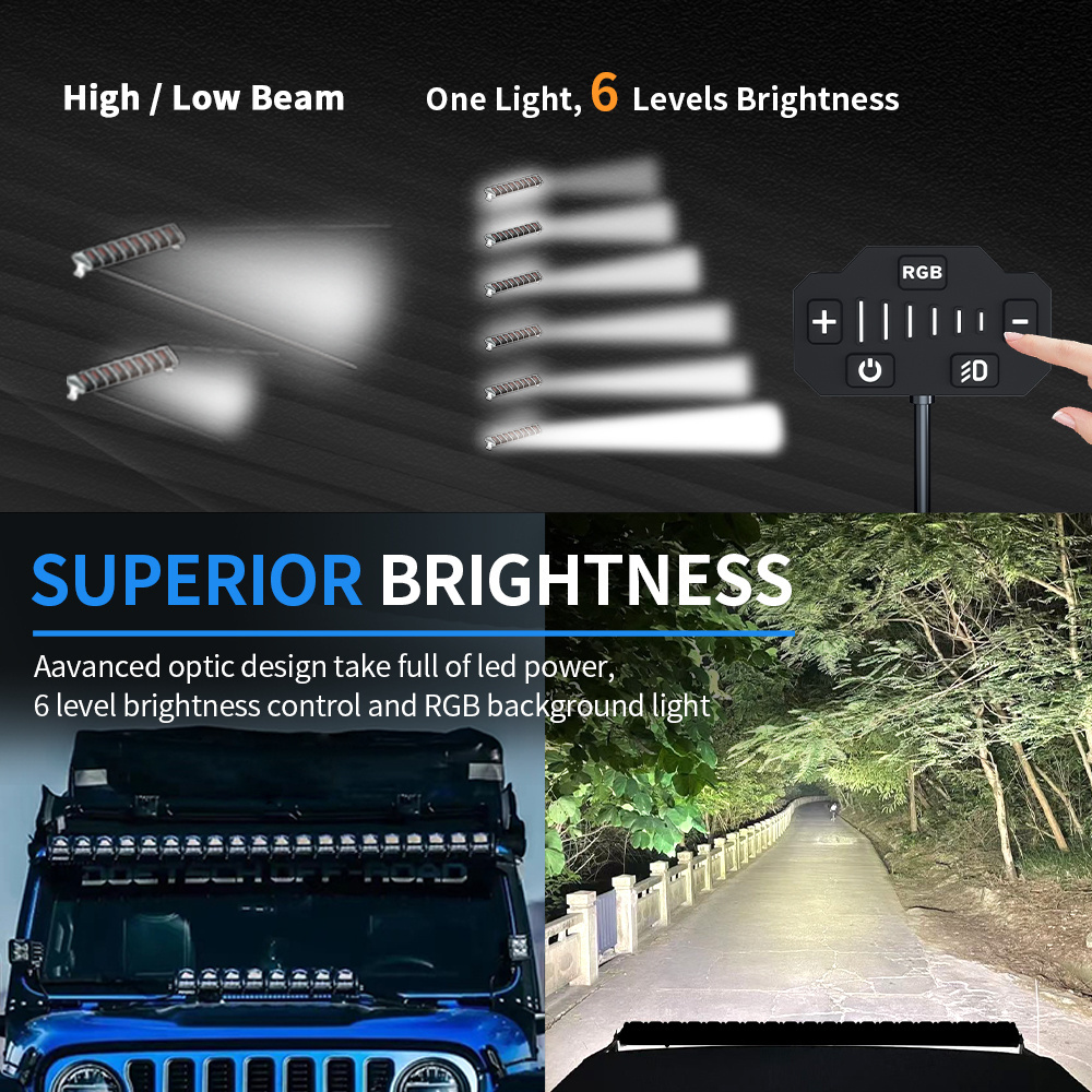 Aurora New Super Bright Multifunctional Day Running 4inches 4x4 Off Road Buggy Led Evolve Light Bar