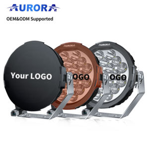 Aurora Super Bright Car Led Work Light Truck Offroad Spotlight 4x4 7" inch Round Led Driving Light