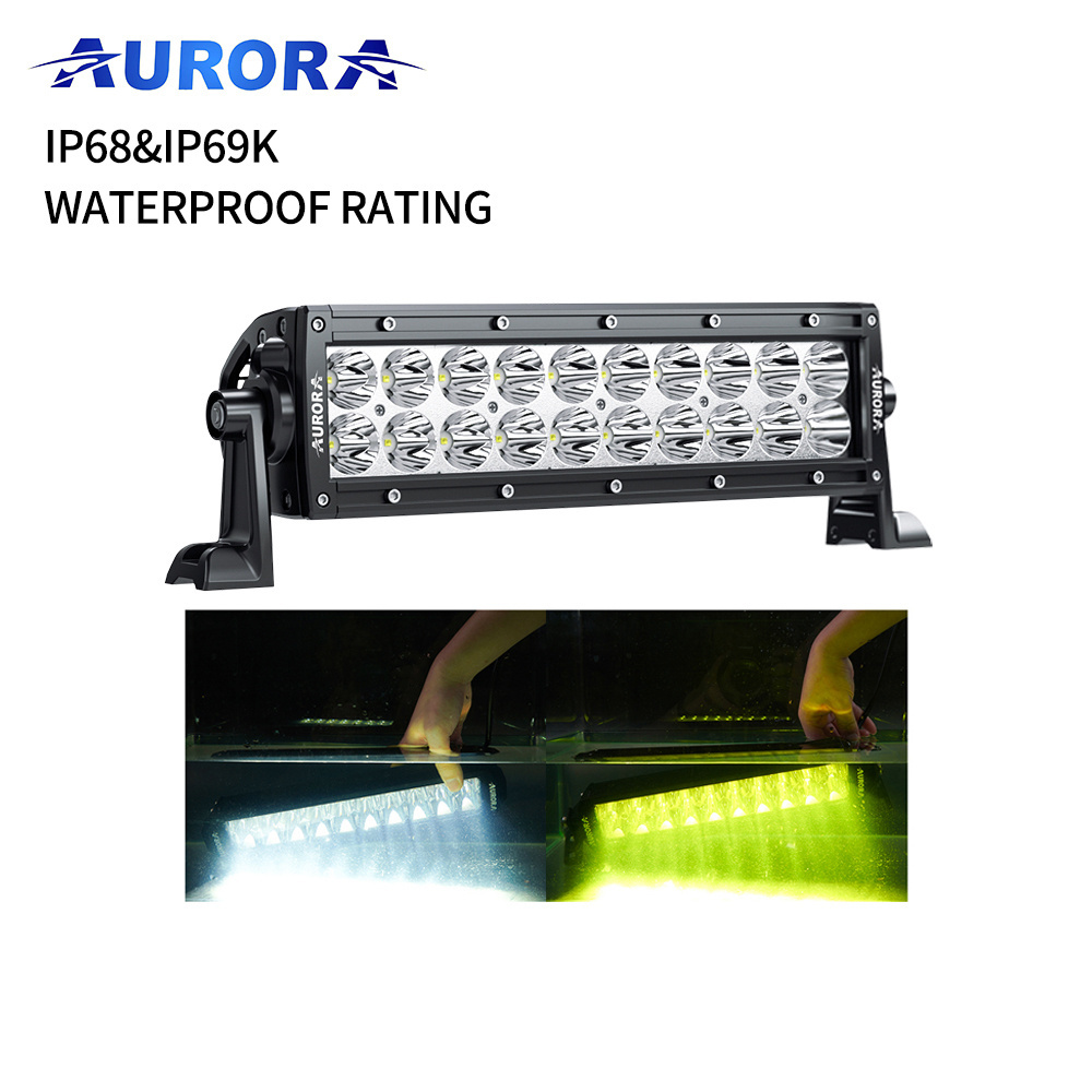 Aurora 10inch off road 4wd IP68 IP69K Waterproof Dual Row led Bar light