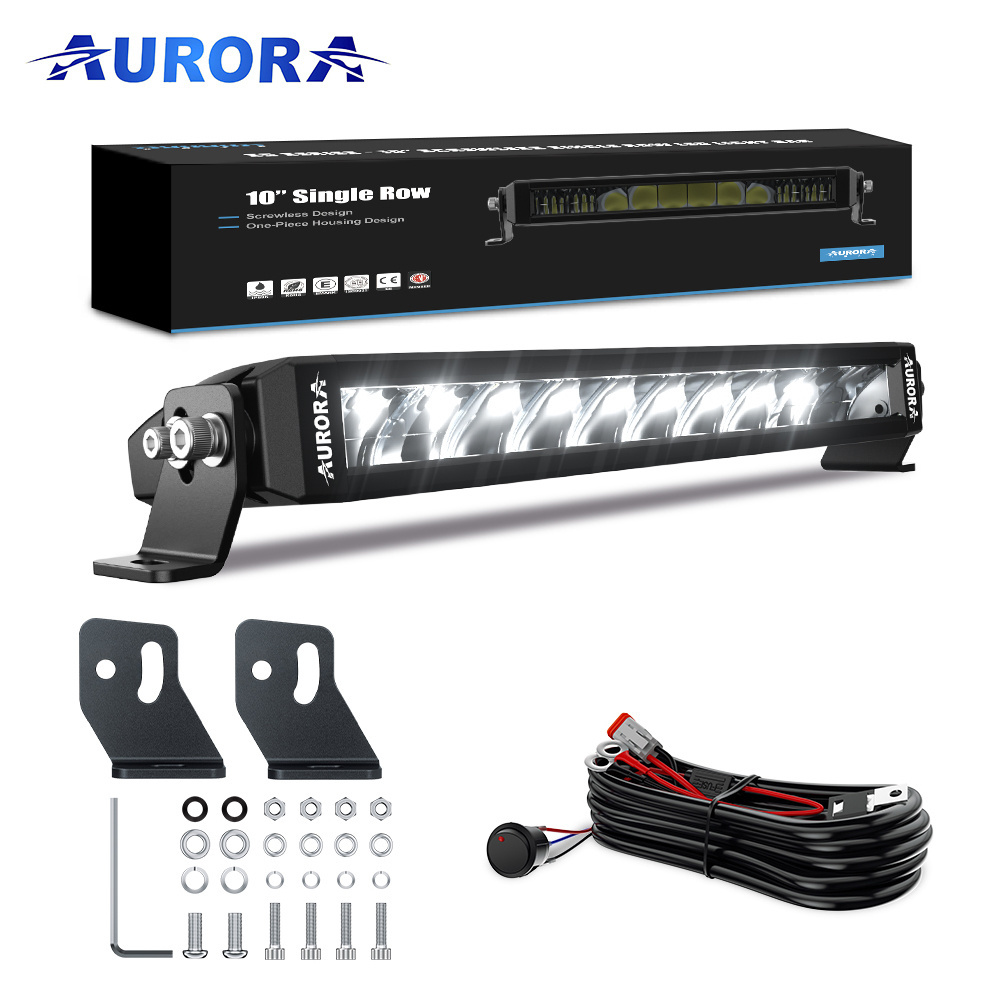 AURORA led light bar white and golden yellow led light bars for off road trucks atv 4x4 offroad light bar