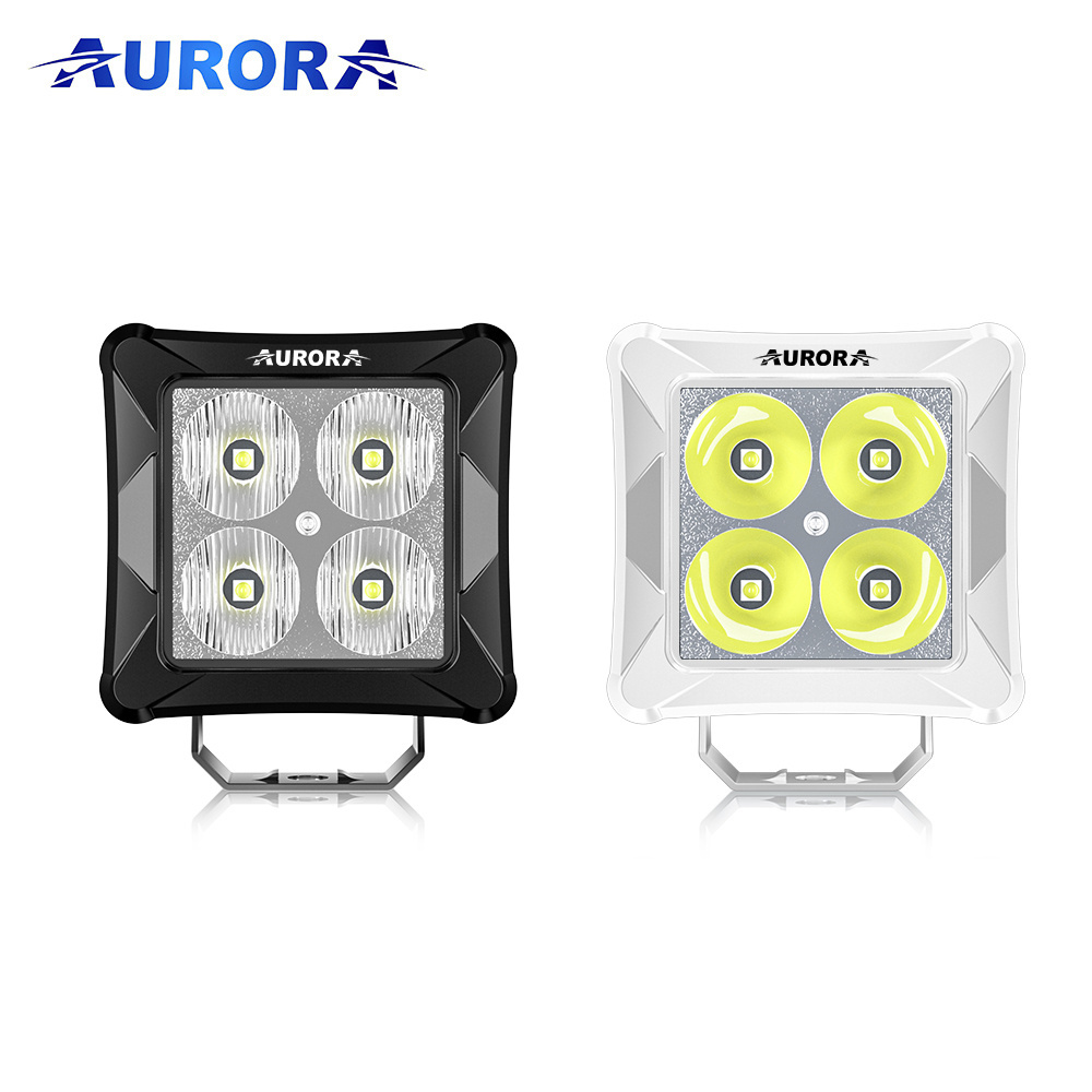 AURORA Screwless IP69K Super Bright 12-24v Motorcycle Accessory 20w LED Off road Work Light