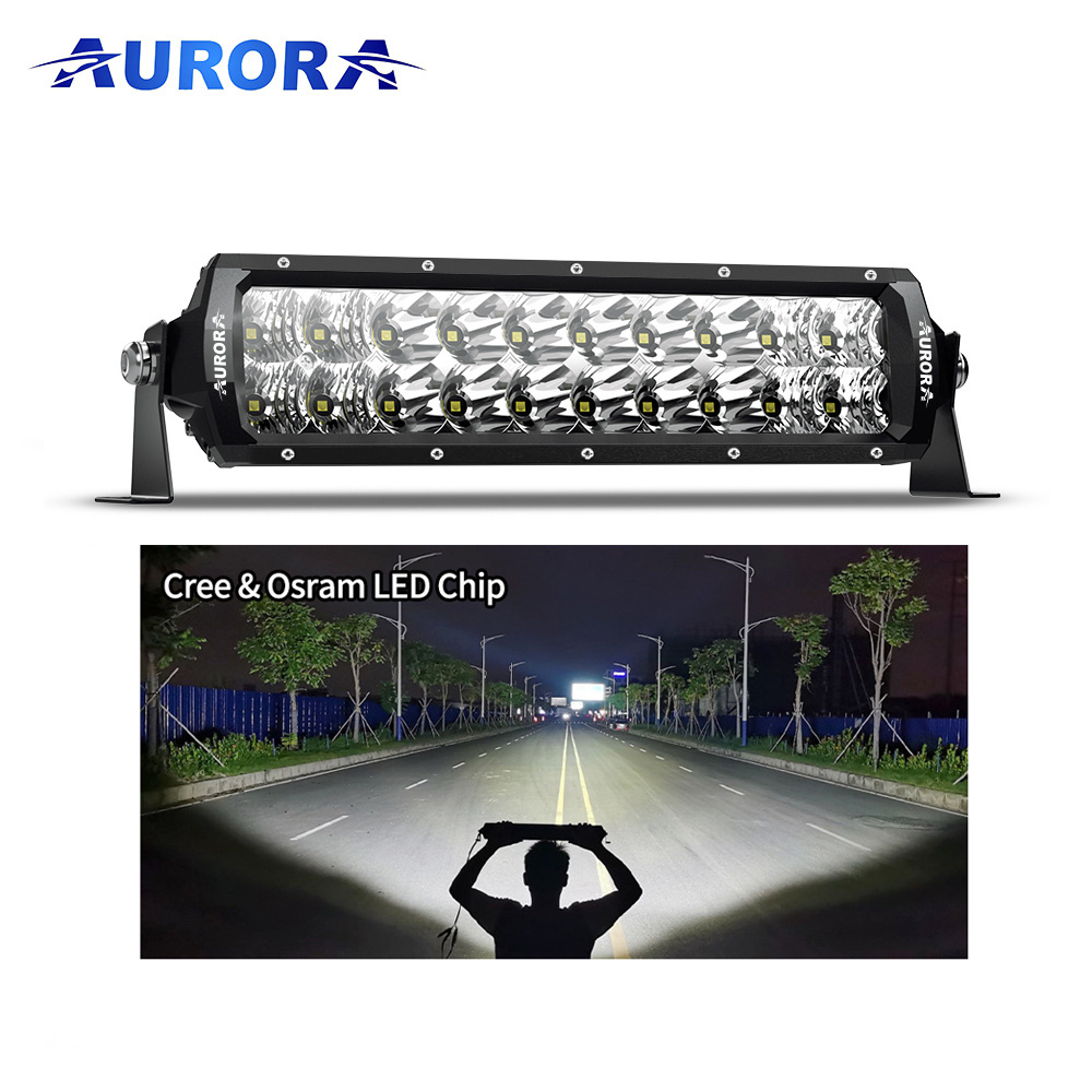 AURORA Patent 5 Years Lifespan Auto Car Slim LED Light Bar Offroad Light Bar