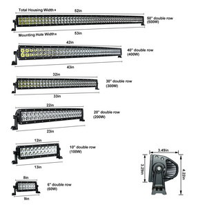 IP69K IP68 E-mark AURORA 30inch Dual Row LED light Bar 12V Off Road Car Led Light bar