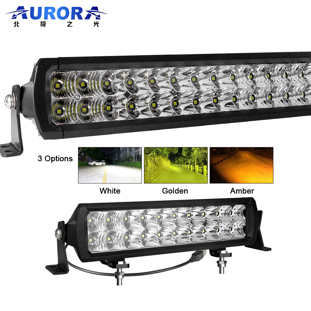 AURORA Screwless Design D6 New 40'' 4x4 LED Light Bar for Truck ATV UTV Pickup Designed in the USA