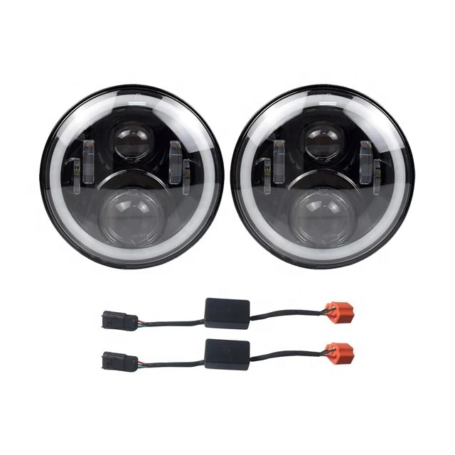 New Car Lights 4 inch Fog Lamp Headlight Halo Ring RGB driving lamp for Jeep Wrangler JK/TJ