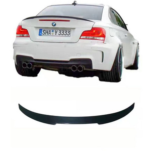 Bumper lip kits rear car spoiler ABS black bumper lip For BMW E82 2006-2010