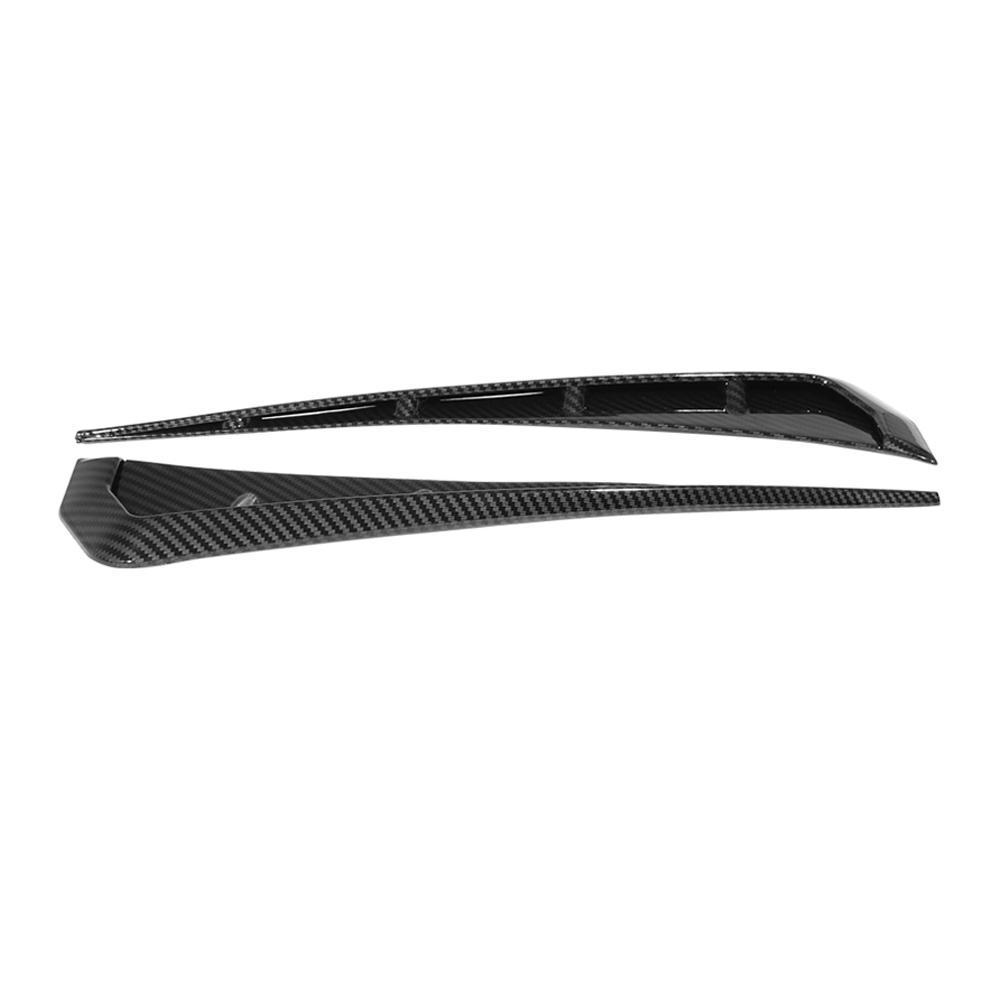 A Pair ABS Carbon Fibre Color Side for Fender Vent Air Wing Cover Trim For 16-20 Honda Civic