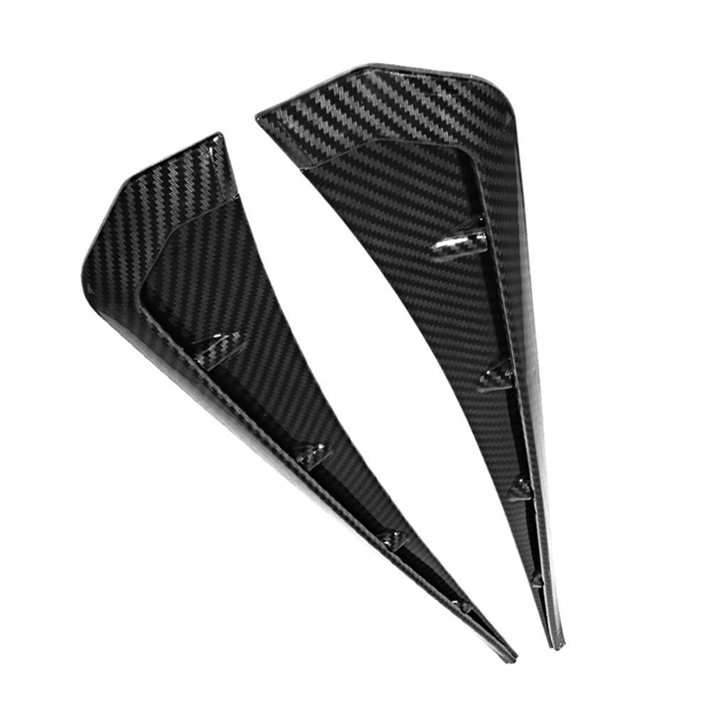 A Pair ABS Carbon Fibre Color Side for Fender Vent Air Wing Cover Trim For 16-20 Honda Civic