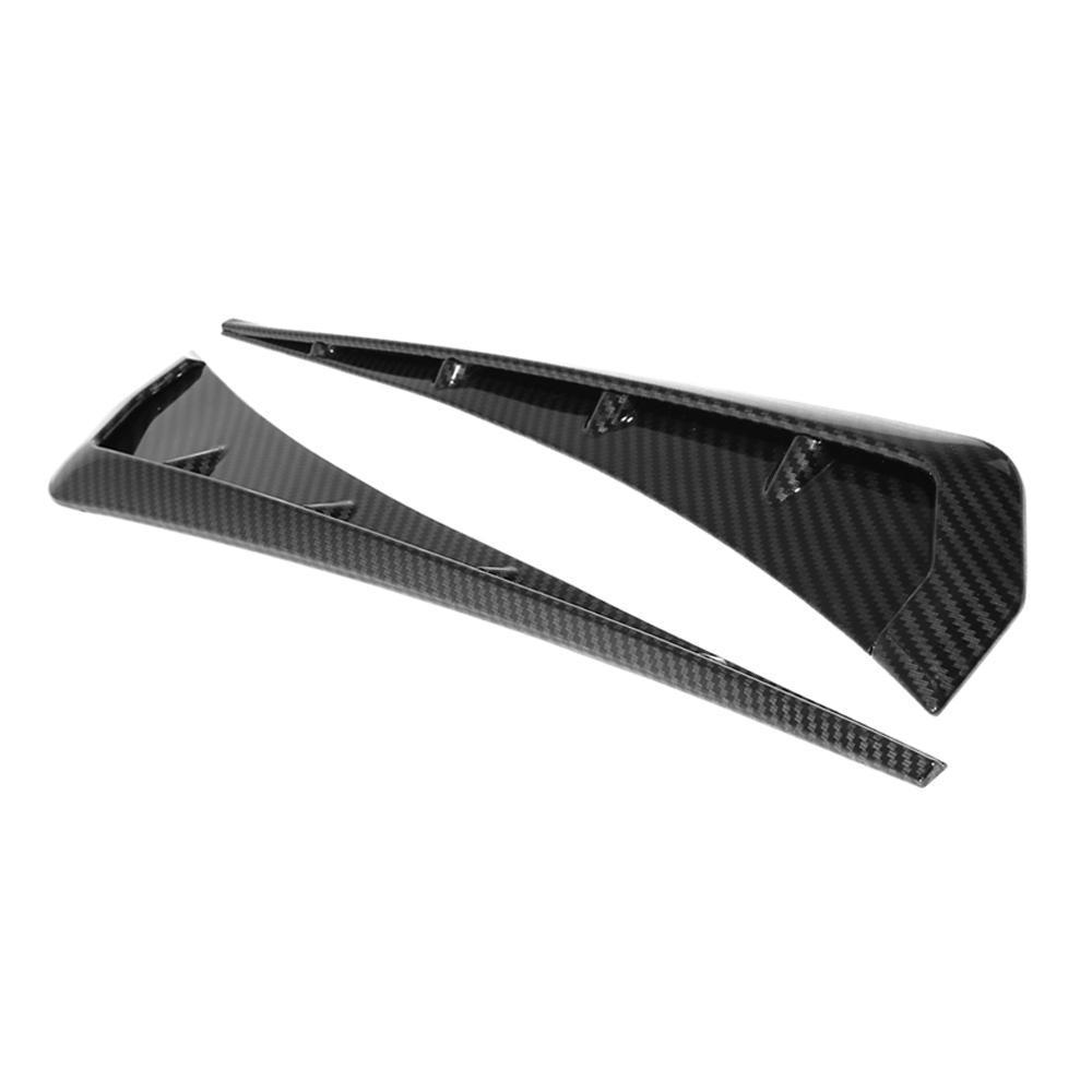 A Pair ABS Carbon Fibre Color Side for Fender Vent Air Wing Cover Trim For 16-20 Honda Civic